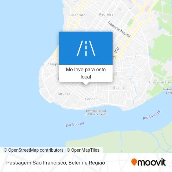 Passagem São Francisco mapa