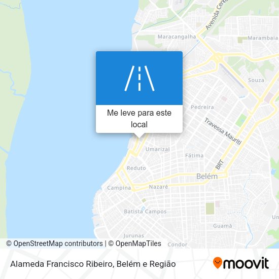 Alameda Francisco Ribeiro mapa