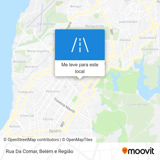 Rua Da Comar mapa