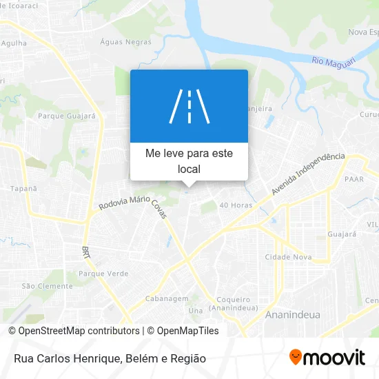 Rua Carlos Henrique mapa