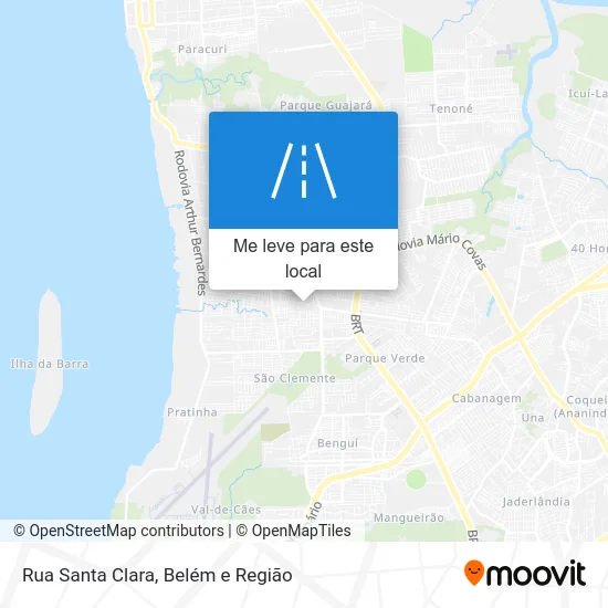 Rua Santa Clara mapa