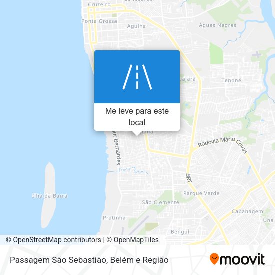 Passagem São Sebastião mapa