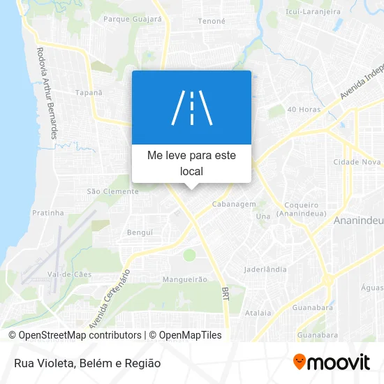 Rua Violeta mapa