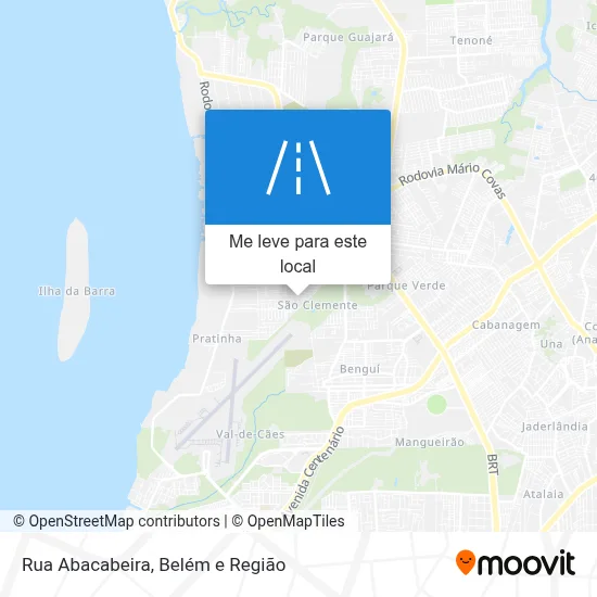 Rua Abacabeira mapa