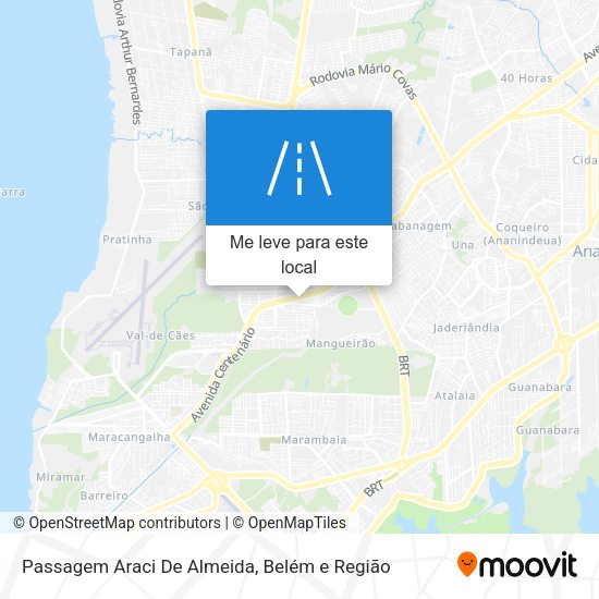 Passagem Araci De Almeida mapa