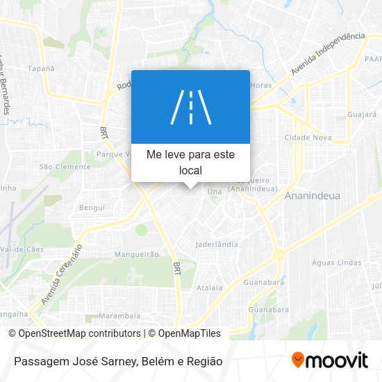 Passagem José Sarney mapa