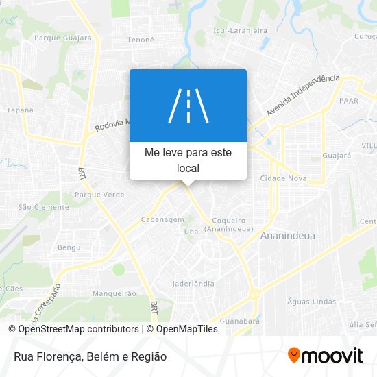 Rua Florença mapa