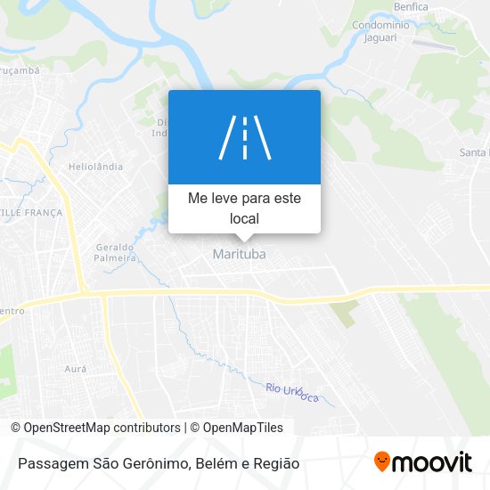 Passagem São Gerônimo mapa