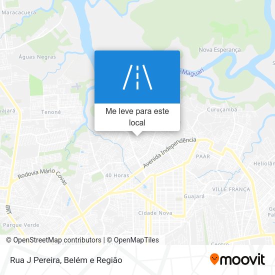 Rua J Pereira mapa