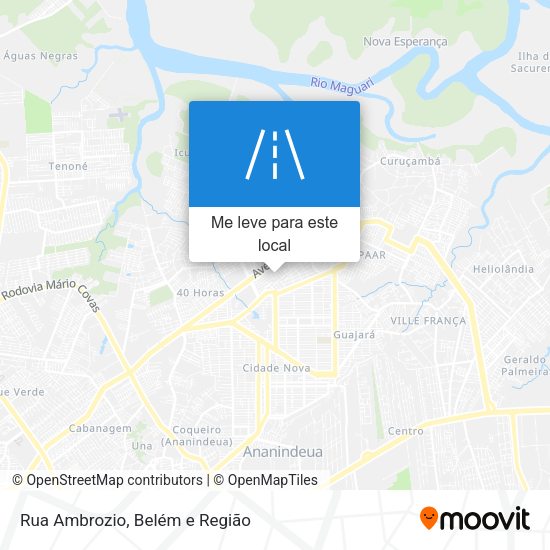 Rua Ambrozio mapa