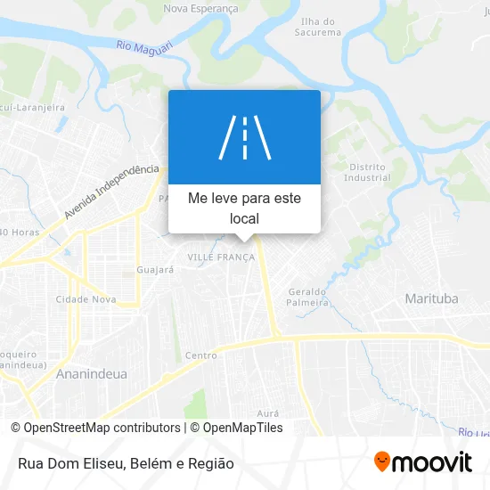 Rua Dom Eliseu mapa