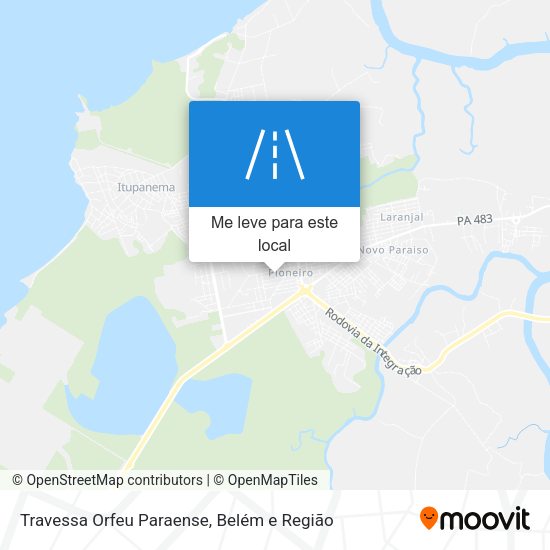 Travessa Orfeu Paraense mapa