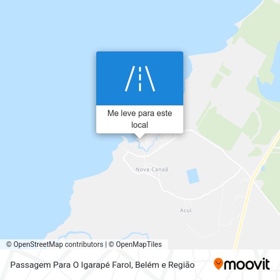 Passagem Para O Igarapé Farol mapa