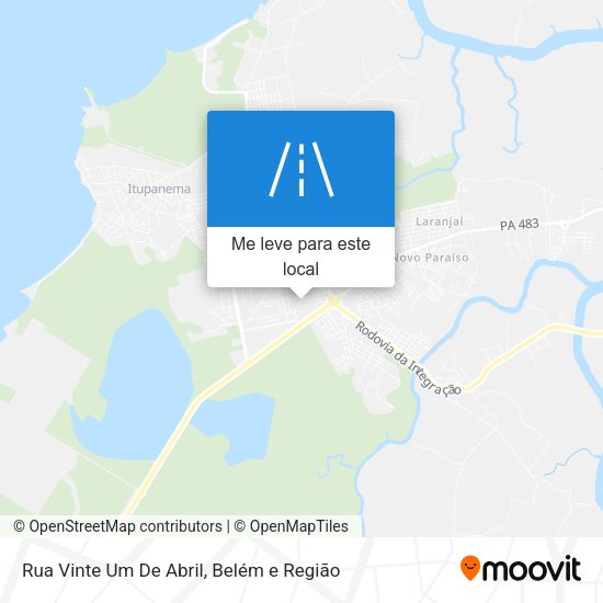 Rua Vinte Um De Abril mapa
