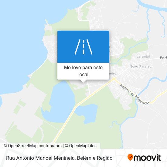 Rua Antônio Manoel Menineia mapa
