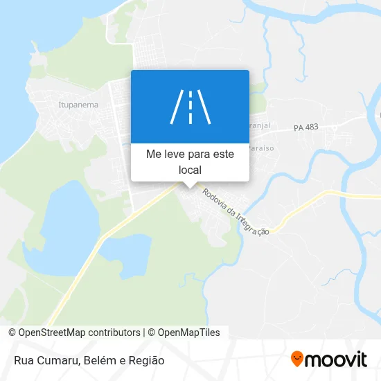 Rua Cumaru mapa