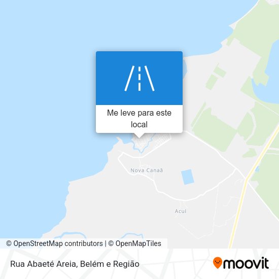 Rua Abaeté Areia mapa
