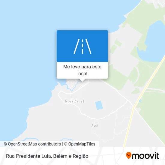 Rua Presidente Lula mapa