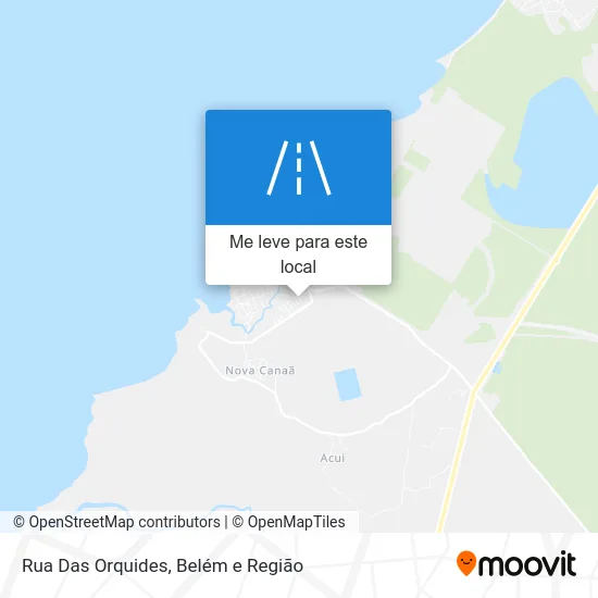 Rua Das Orquides mapa