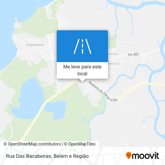Rua Das Bacabeiras mapa