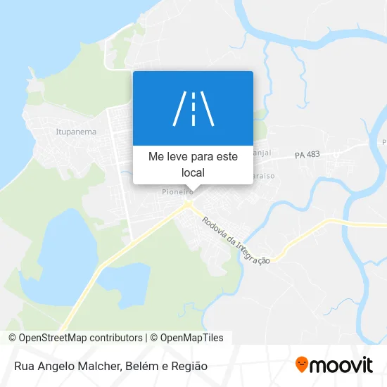 Rua Angelo Malcher mapa