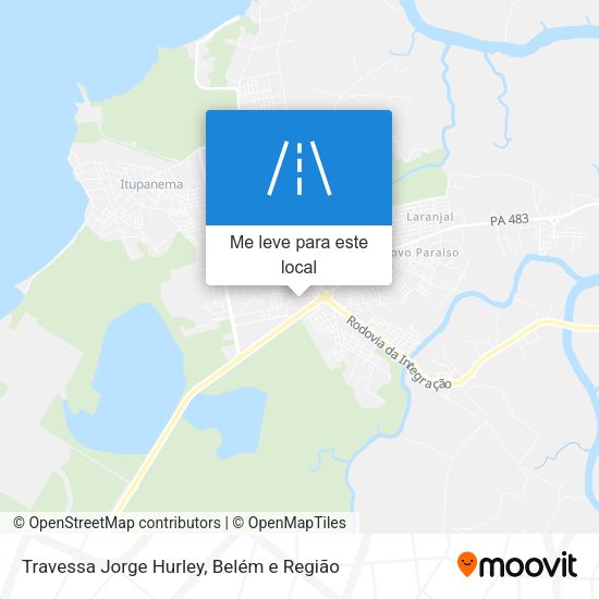Travessa Jorge Hurley mapa