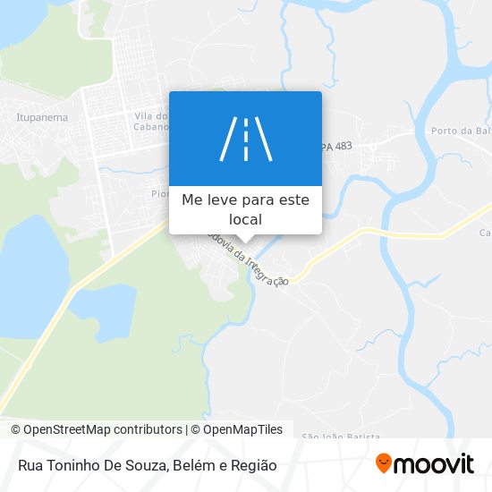 Rua Toninho De Souza mapa