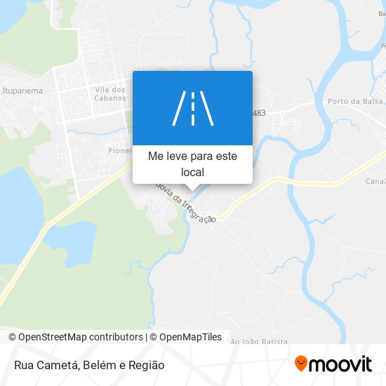 Rua Cametá mapa