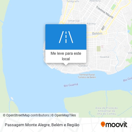 Passagem Monte Alegre mapa