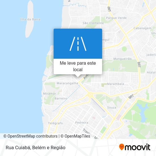 Rua Cuiabá mapa