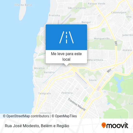 Rua José Modesto mapa