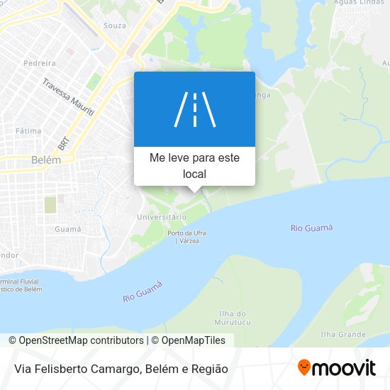 Via Felisberto Camargo mapa