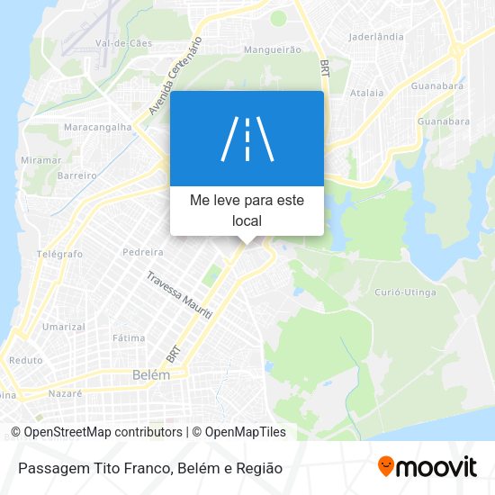 Passagem Tito Franco mapa