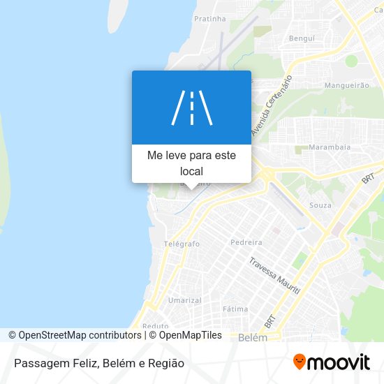 Passagem Feliz mapa