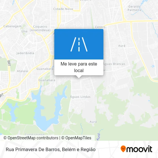 Rua Primavera De Barros mapa