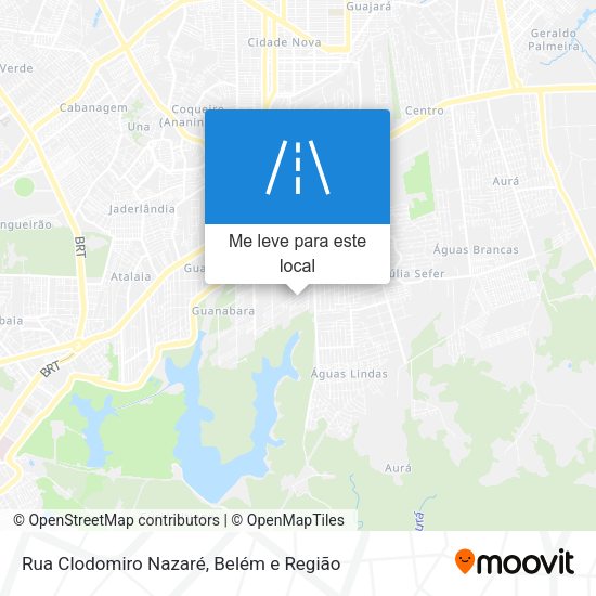 Rua Clodomiro Nazaré mapa