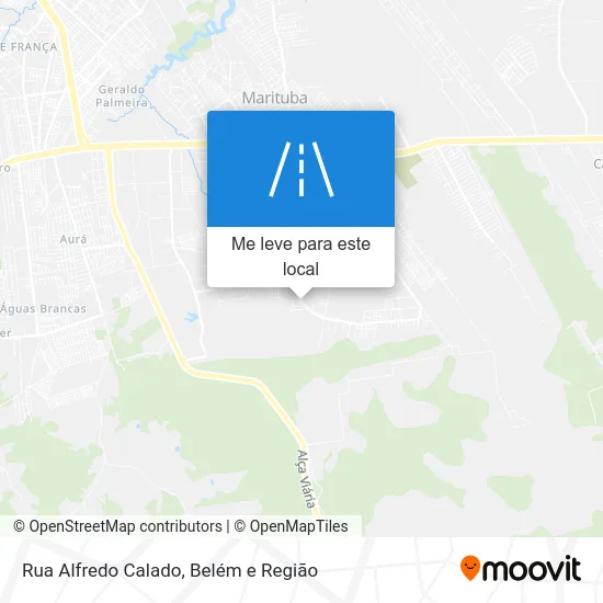 Rua Alfredo Calado mapa