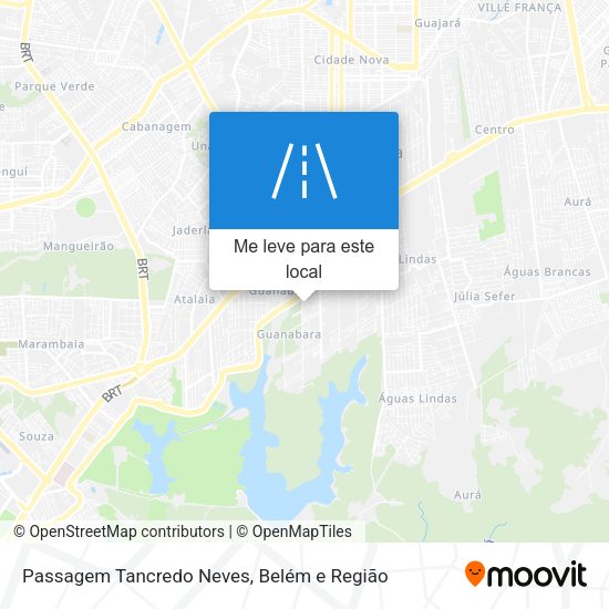 Passagem Tancredo Neves mapa