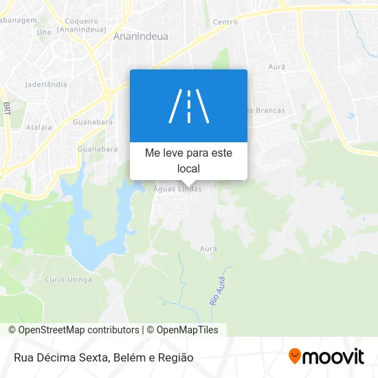 Rua Décima Sexta mapa
