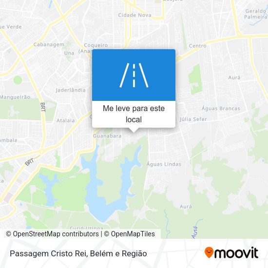 Passagem Cristo Rei mapa