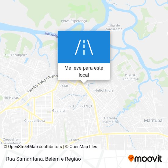 Rua Samaritana mapa