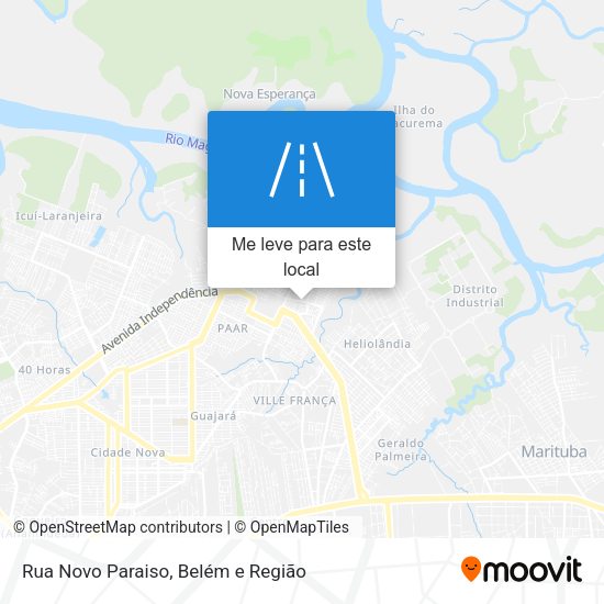Rua Novo Paraiso mapa