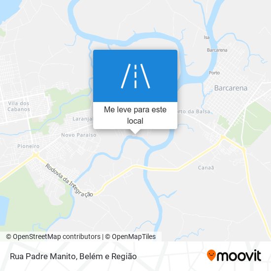 Rua Padre Manito mapa