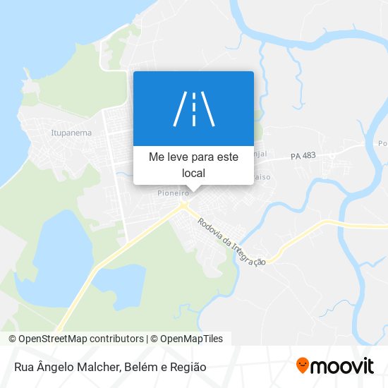 Rua Ângelo Malcher mapa