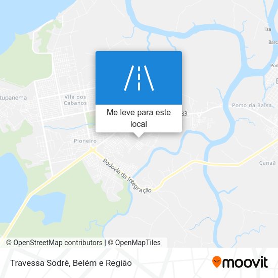 Travessa Sodré mapa