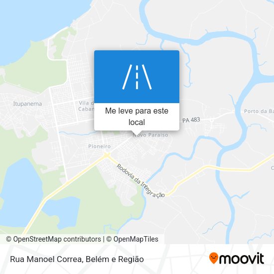 Rua Manoel Correa mapa