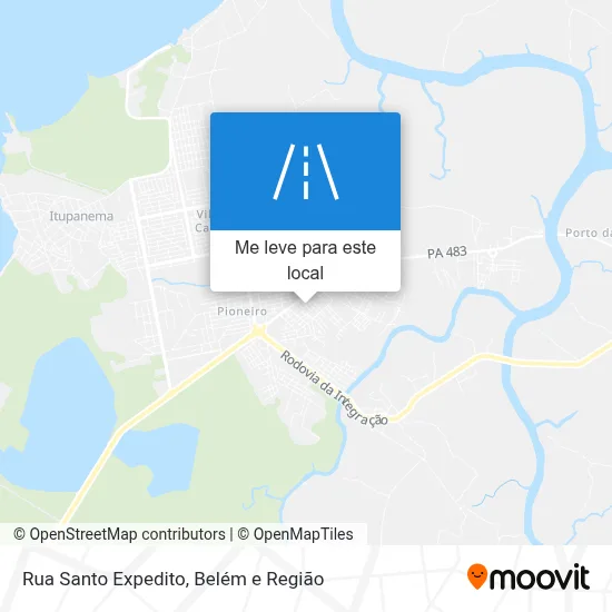 Rua Santo Expedito mapa