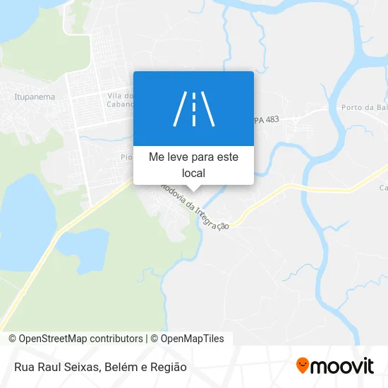 Rua Raul Seixas mapa