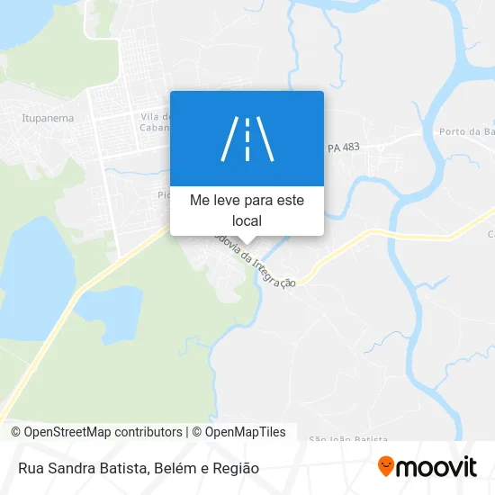 Rua Sandra Batista mapa