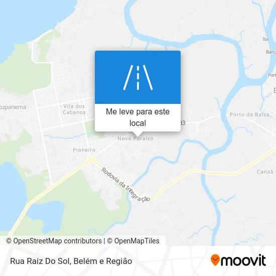 Rua Raiz Do Sol mapa